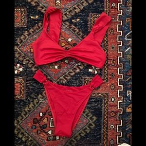 Super sexy red bikini (eco friendly) from Away That Day. Made in the UK